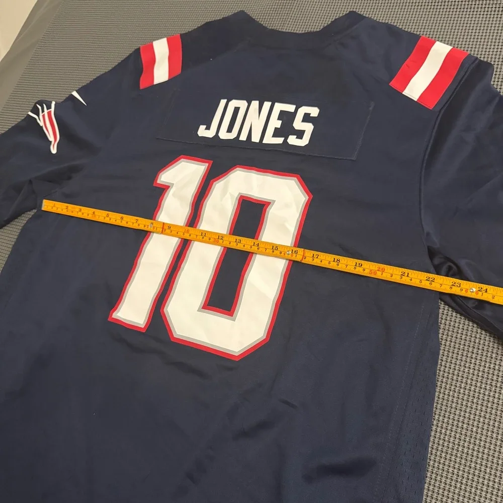 Nike NFL New England Patriots Mac Jones 10 Jersey Mens XL Navy Blue On Field